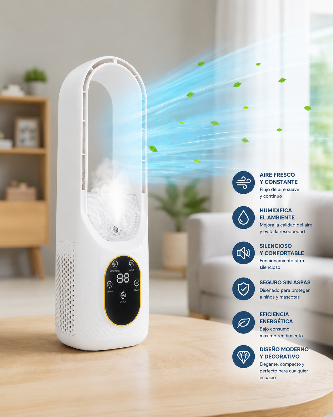 Ventilador sin aspas BRISANOVA